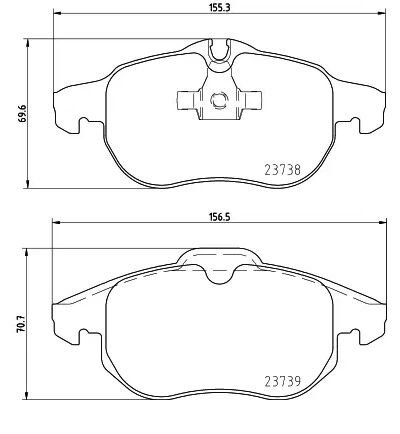 ÖN FREN BALATASI ASTRA H 05 10 VECTRA C 08.02 ZAFIRA B 05 10 SAAB 9.3 02 CROMA 06.05