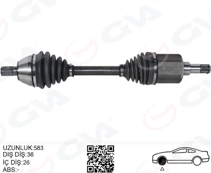 ÖN AKS KOMPLE SOL VOLVO C30 10 D2 S40 II 10 D2 V50 10 D2 MEKANİK ŞANZIMAN 6 VİTES