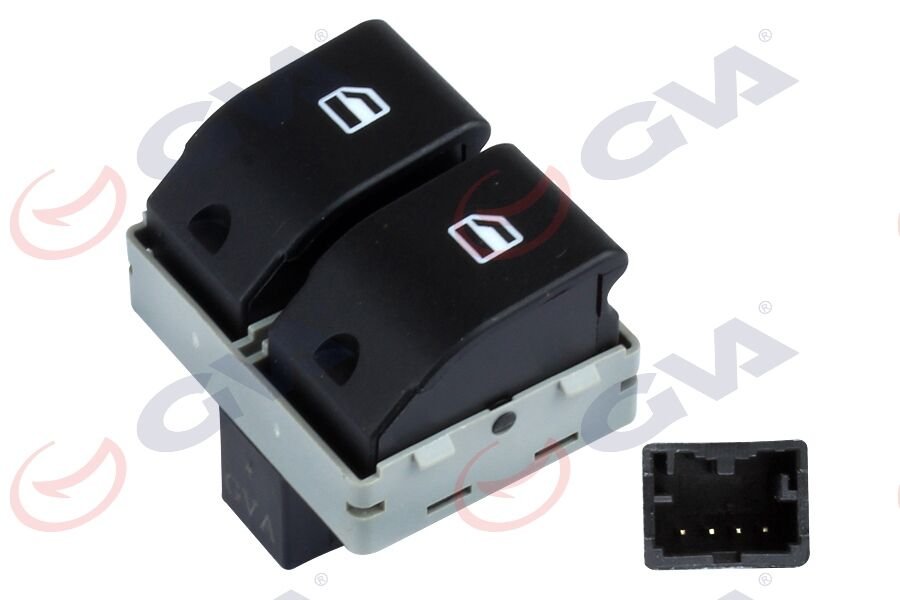 CAM AÇMA ANAHTARI ÖN SOL POLO 01-08 -SEAT IBIZA 04- 4 FİŞ-ÇİFTLİ