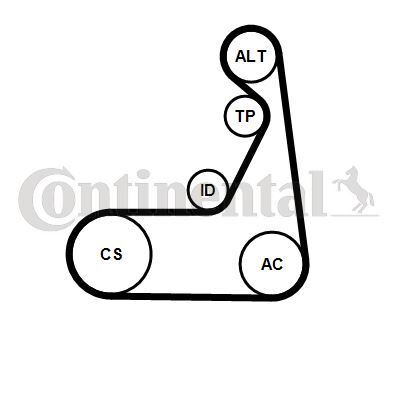 6PK1173K1 Multi V-Belt Kit