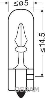 BLİSTER AMBALAJ - AMPUL 12V 2W KÜÇÜK DİPSİZ GÖSTERGE DUYSUZ İKİLİ AMBALAJ