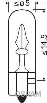 BLİSTER AMBALAJ - AMPUL 12V 2W KÜÇÜK DİPSİZ GÖSTERGE DUYSUZ İKİLİ AMBALAJ