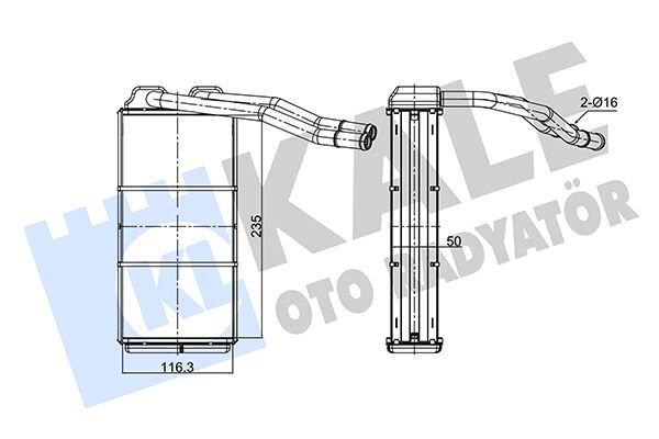 KALORIFER RADYATORU 18 K4F - 20 T2N FREELANDER I L314 98 06