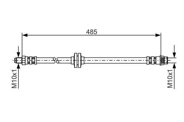 FREN HORTUMU; ÖN. 485.00 MM