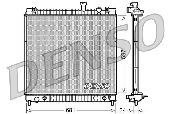 RADİATOR. ENGİNE COOLİNG NISSAN TITAN 03-
