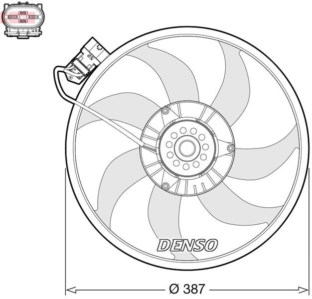 RADYATÖR FAN MOTORU CORSA C-COMBO C 1.3-1.7 CDTI TEK FAN - KLİMALI