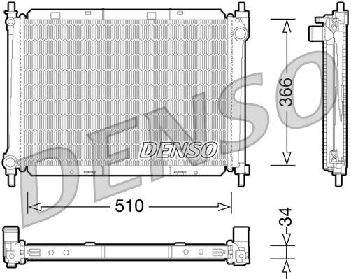 RADİATOR. ENGİNE COOLİNG NISSAN MICRA III K12 03-10