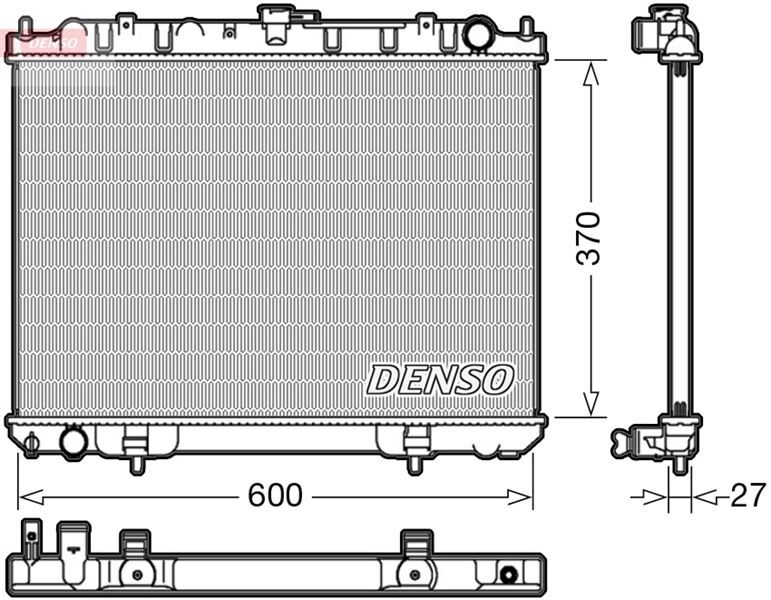 RADİATOR. ENGİNE COOLİNG NISSAN X-TRAIL T30 01-13