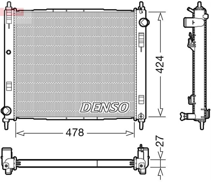RADİATOR. ENGİNE COOLİNG NISSAN CUBE 10-
