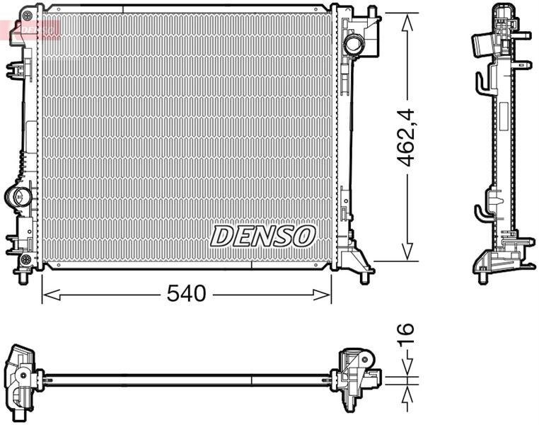 RADİATOR. ENGİNE COOLİNG NISSAN QASHQAI II 13-