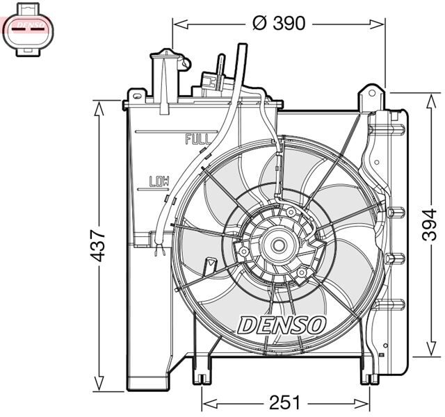 FAN MOTORU PEUGEOT P108 14 CITROEN C1 04 TOYOTA AYGO 1.0 VTI