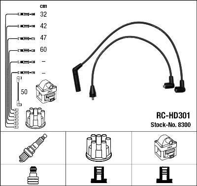 RC-HD301 ATEŞLEME KABLOSU