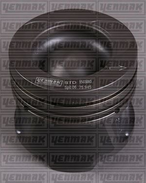 PISTON SEGMAN QASHQAI / NOTE / JUKE 1.5 DCI EURO5 K9K 110 HP 76.00 MM