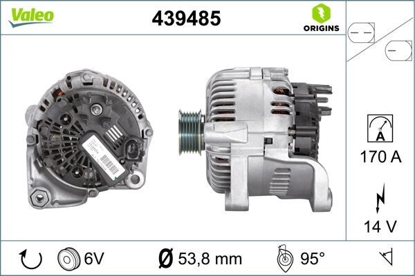 ALTERNATOR SARJ DINAMOSU 12V 170A BMW M47 M57 E60 E63 E64 E65