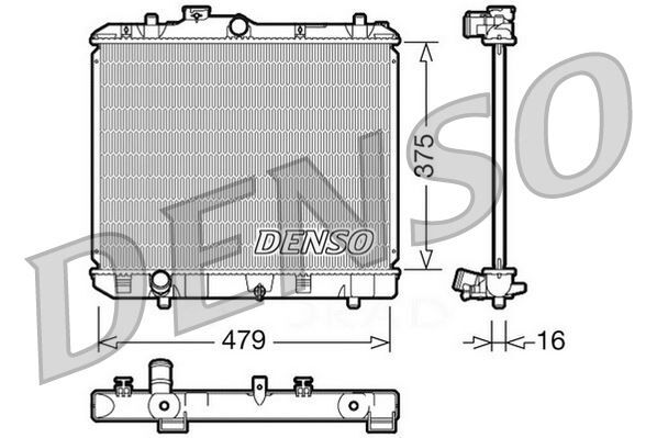 RADİATOR. ENGİNE COOLİNG SUZUKI SPLASH 08-