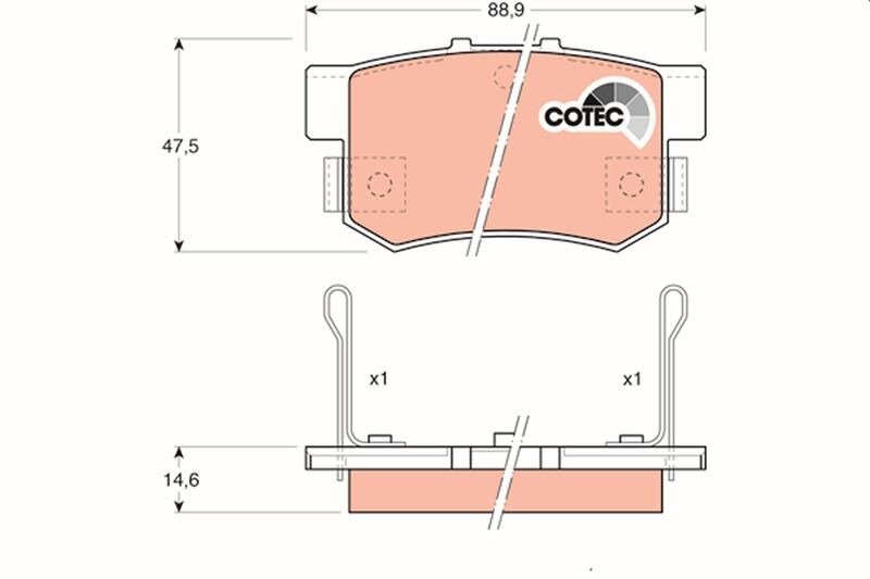 ARKA BALATA CIVIC VII 01-05 - CIVIC VIII 05 ACCORD VII 98-02 - ACCORD VIII 06 600 ROVER
