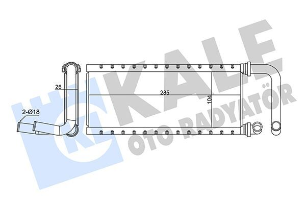 KALORİFER RADYATÖRÜ ISUZU NPR75 5.2L 4HK1 Euro4-5 04- BORULU - ALEMİNYUM