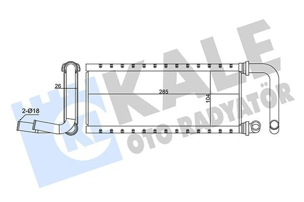 KALORİFER RADYATÖRÜ ISUZU NPR75 5.2L 4HK1 Euro4-5 04- BORULU - ALEMİNYUM