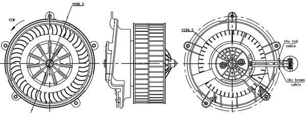 KALORIFER MOTORU BMW E65 E66 03 07 12V