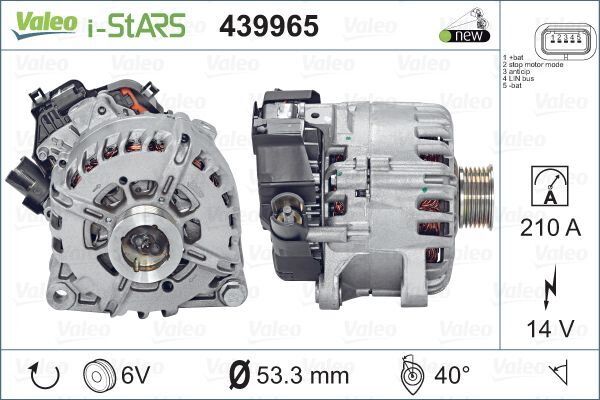 ALTERNATÖR 14V 180A P208 15 19 P308 13 21 P3008 13 19 P5008 13 19 EXPERT-JUMPY 16 PARTNER- BERLINGO 10 C4 13 DS513 15 1.5-1.6 BlueHDI Stop-Start