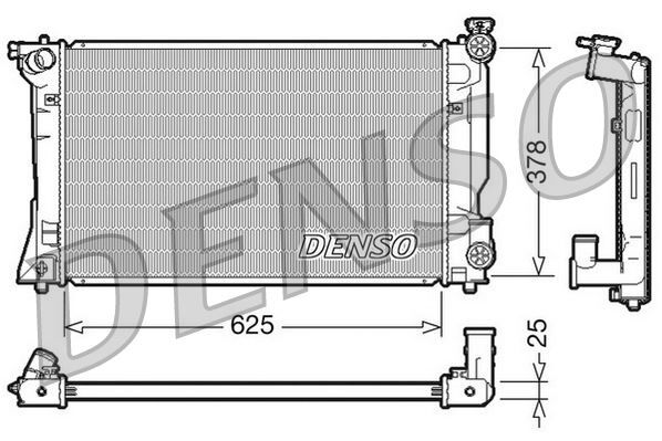 RADİATOR. ENGİNE COOLİNG TOYOTA AVENSIS 03-09