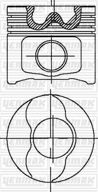 MOTOR PİSTON SEGMAN STD DOBLO 1.9 JTD-ASTRA H-VECTRA C-ZAFIRA B 1.9 CDTİ 82.00