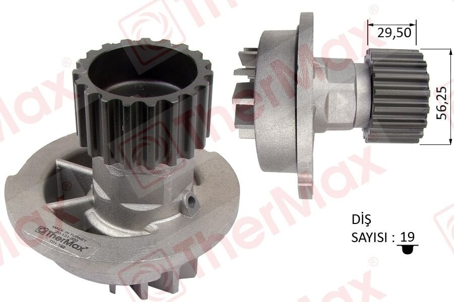 DEVİRDAİM SU POMPASI CHEVROLET AVEO KALOS 1.4L F14D T200 T250 T255 06- / LACETTI 1.4L 1.6L KLAN 05- / DAEWOO NUBIRA 1.6L A16DM 16v KLAJ 97-02