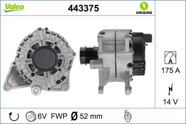 ALTERNATOR 14V 175A MERCEDES W204 W205 W212 W213 C253 R172 W447