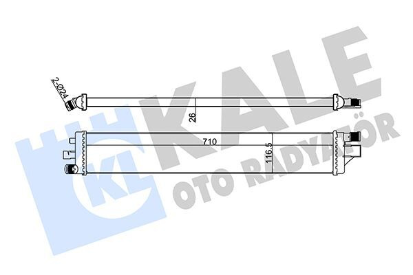 TURBO RADYATÖRÜ INTERCOOLER NV400-MOVANO B-MASTER III LT 2.3CDTI 10 İLAVE SOĞUTUCU AT-MT