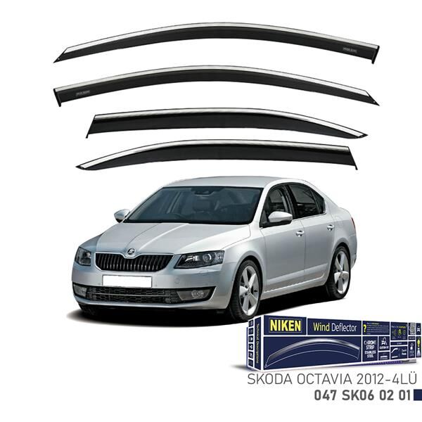 KROMLU CAM RÜZGARLIĞI SKODA OCTAVIA 2012- 4LÜ