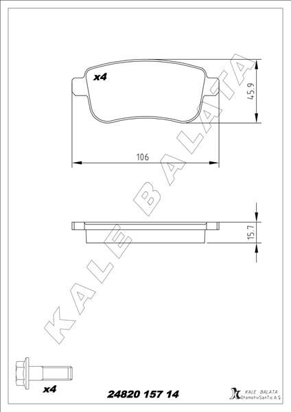 ARKA FREN BALATASI FLUENCE 09 MEGANE III 09 MEGANE IV 15 SCENIC III 09 CLIO V 19 CAPTUR II 20 1.0 TCE 1.2 TCE 1.3 TCE 1.5 DCI 1.6 SCE 440603734R