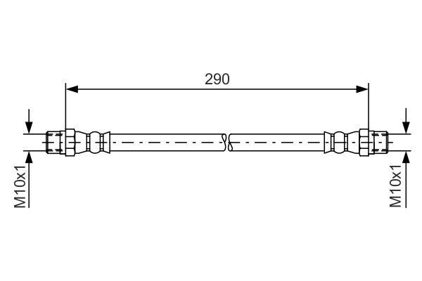 FREN HORTUMU. 290.00 MM