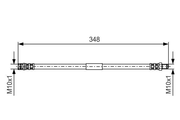 FREN HORTUMU ARKA MERCEDES ML-CLASS W163 98 05