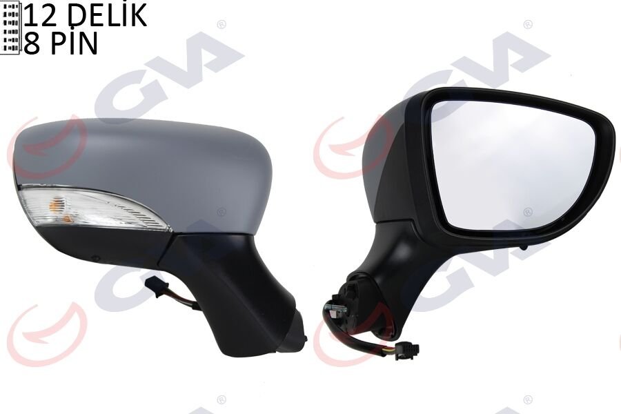 DIŞ DİKİZ AYNASI SAĞ CLIO 12 ELEKTRİKLİ ISITMALI ASTARLI SİNYALLİ SENSÖRLÜ KONVEKS VM-6126EHPSR
