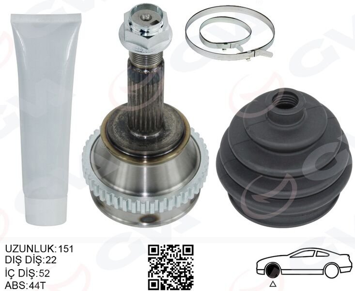 AKS KAFASI DIS FIAT PALIO 96 1.6 16V DIŞ:22 İÇ:22