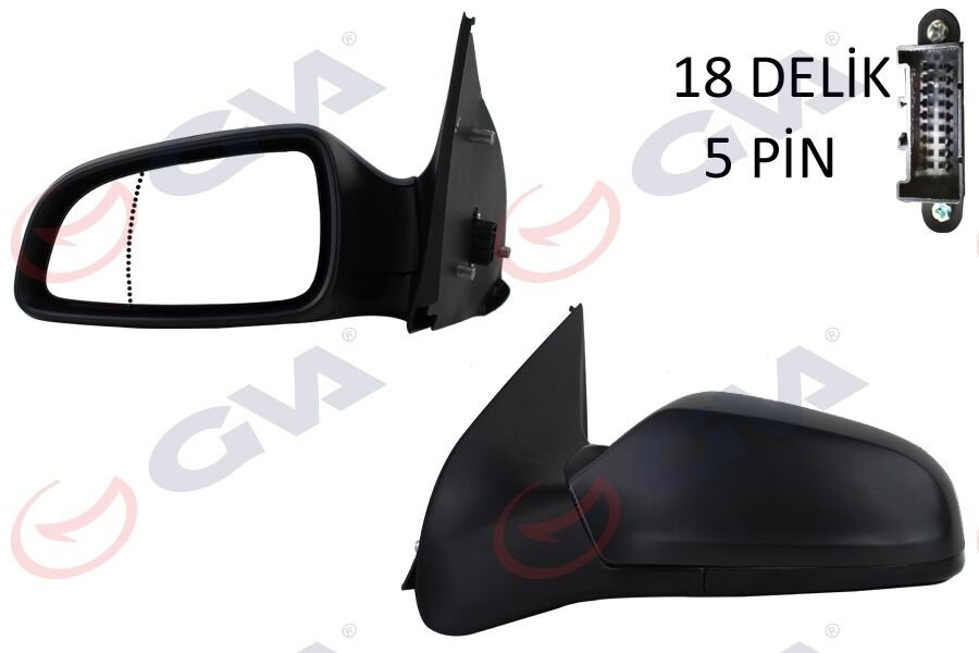 DIŞ DİKİZ AYNASI SOL ASTRA H 04 ELEKTRİKLİ ISITMALI ASFERİK 5 FİŞ VM-968EHAL