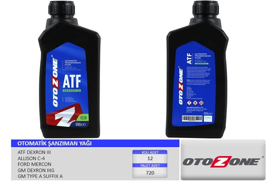 OTOMATİK ŞANZIMAN YAĞI ATF III 900CC DEXRON III KIRMIZI