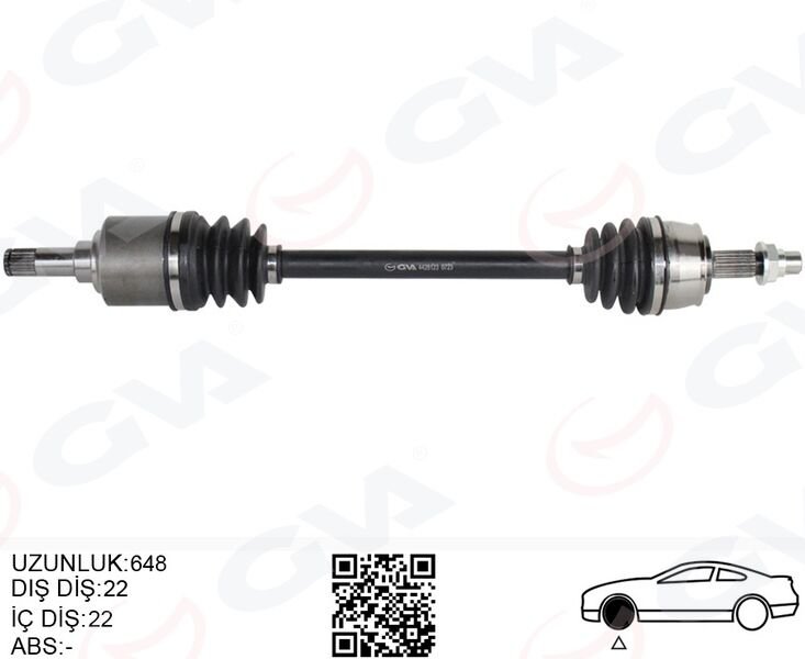 KOMPLE AKS SOL ON FIAT GRANDE PUNTO 199 1.2 MPI M-T 05-12