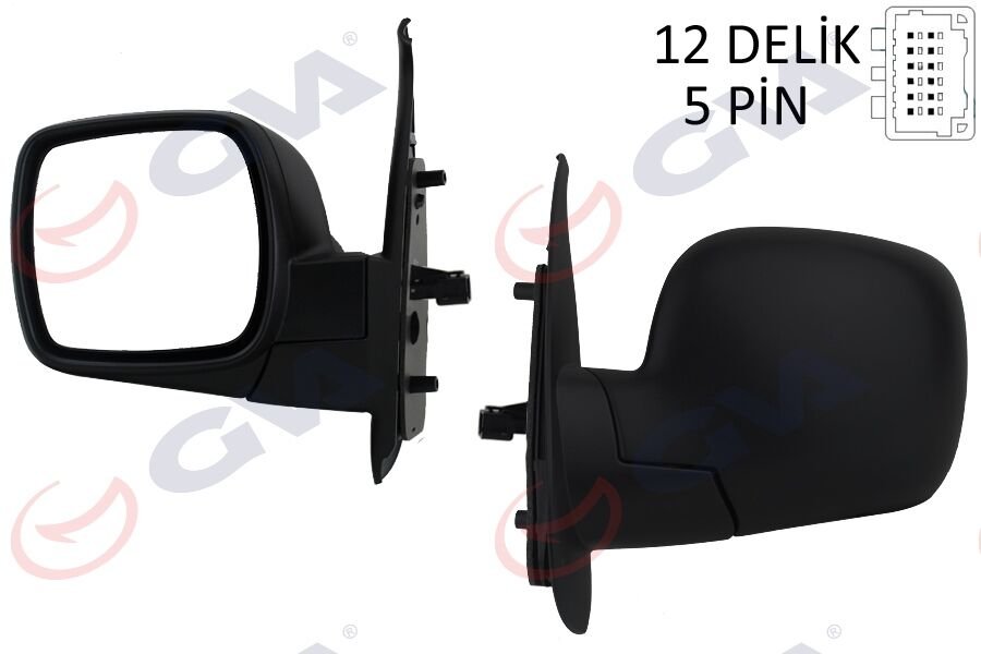 DIŞ DİKİZ AYNASI SOL KANGOO 08 ELEKTRİKLİ ISITMALI KONVEKS 5 FİŞ VM-6131EHL