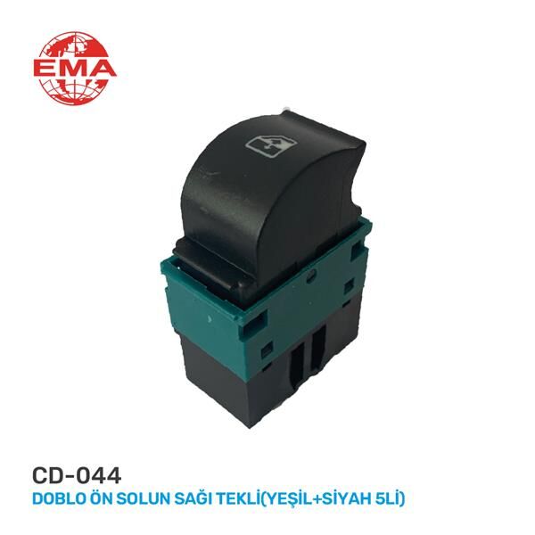 CAM AÇMA ANAHTARI DOBLO ÖN SOL UN SAĞI TEKLİ YEŞİL-SİYAĞ 5 FİŞLİ