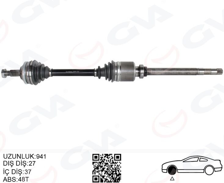 KOMPLE AKS SAG ON FIAT SCUDO 220P 1.9 TD 96-06 ABSLI