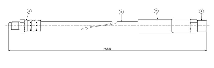 ARKA FREN HORTUMU 3 SERIES E30 82-94