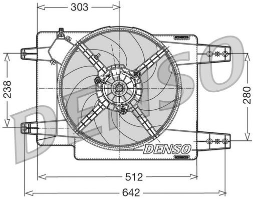 FAN. RADİATOR ALFA ROMEO 156 97-06