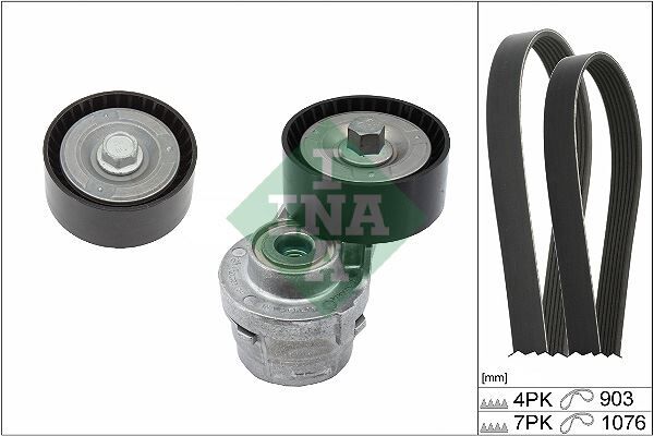 ALTERNATÖR GERGİ KİTİ FIAT DUCATO 01 2.3 JTD DUCATO 06 2.2D MTJ DUCATO 11 2.3D MTJ 4PK 903 7PK 1076
