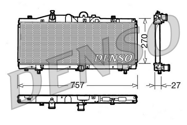 RADİATOR. ENGİNE COOLİNG FIAT BARCHETTA 95-05