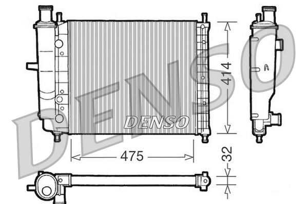 RADİATOR. ENGİNE COOLİNG FIAT BRAVA 95-02