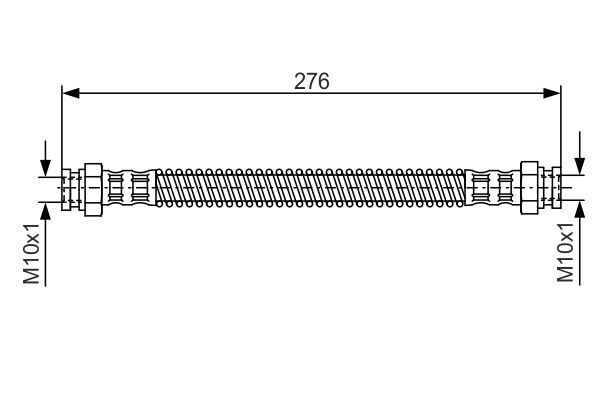 FREN HORTUMU; ARKA. 276.00 MM