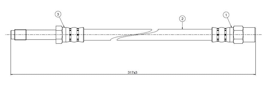 FREN HORTUMU ARKA BMW E39 96 03