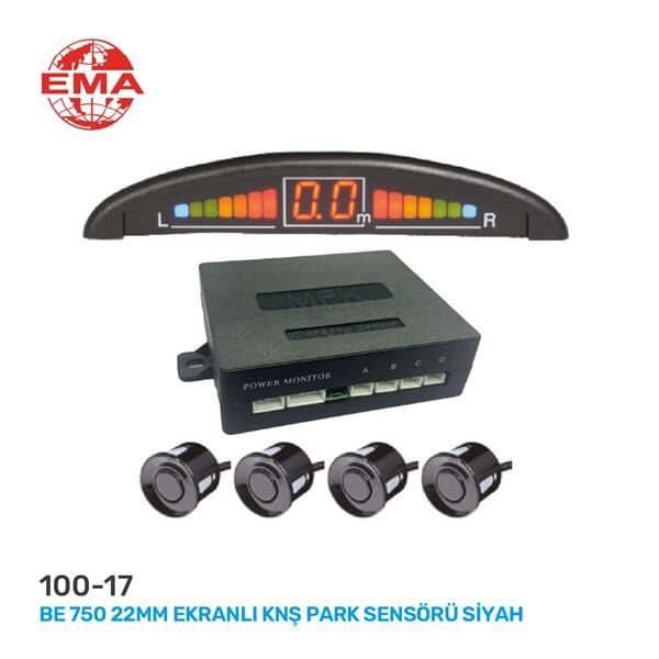 PARK SENSÖRÜ SİYAH BE-750 22MM EKRANLI KONUŞAN