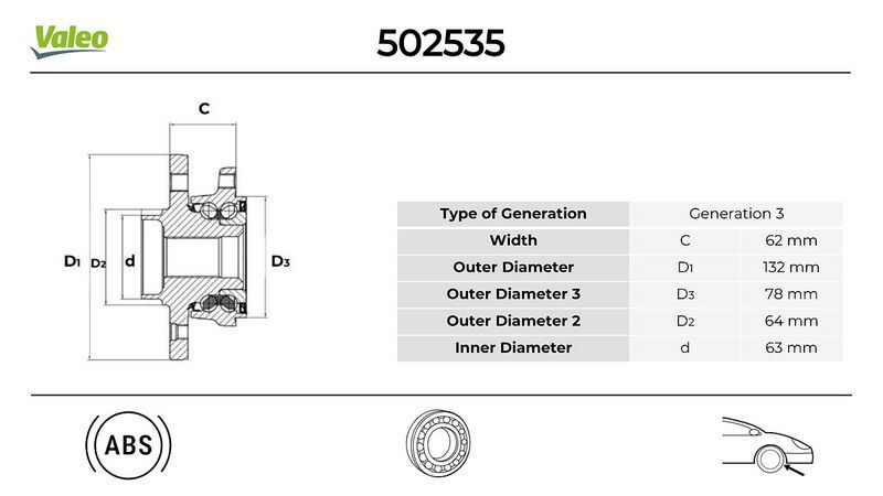 ÖN TEKER PORYASI FOCUS II-C-MAXİ 03 11 VOLVO S40-C30-V50-C70 II -04 12 2471709
